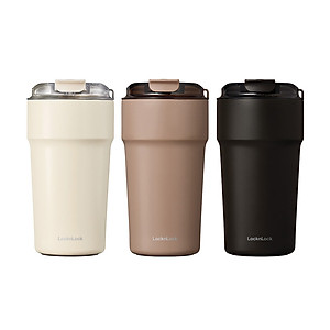 Ly giữ nhiệt 500ml LocknLock LHC4357 Metro Cafe Tumbler, Hàng chính hãng, Thép 304 không gỉ, có dây đeo tay - JoyMall