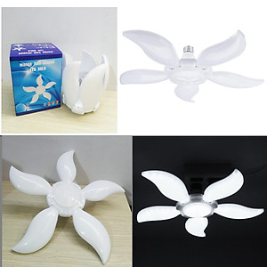 Bóng Đèn Led Hình 4- 5 Cánh Quạt LEDBULB , Đèn Led hình Cánh Hoa thêm 1 bóng trung tâm, Ánh Sáng Trắng Tiết Kiệm Điện siêu sáng, chuôi E27