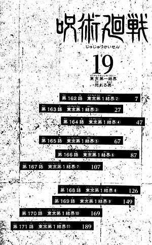 呪術廻戦 19 巻 記録 - Jujutsu Kaisen Vol.19 Limited Edition