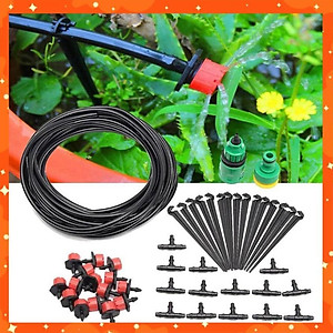 Bộ KIT hệ thống tự động tưới nhỏ giọt 25m dây và 30 đầu phun kèm đầy đủ phụ kiện 206848