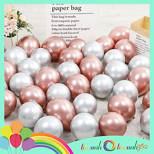 Bong bóng trang trí tiệc xinh Chrome 20 cái mix màu size 10''