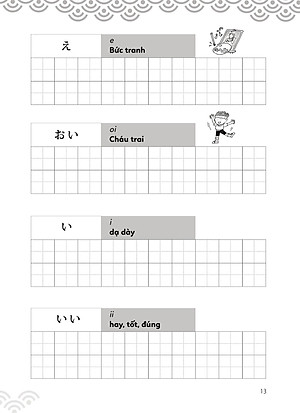 Sách Tập Viết Tiếng Nhật Bảng Chữ Cái Hiragana