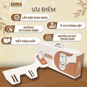 Vòi xịt vệ sinh thông minh Bumia bidet bm02, bảo hành 36 tháng, lắp đặt vào các loại bồn cầu có sẵn tại nhà, xịt rửa vs