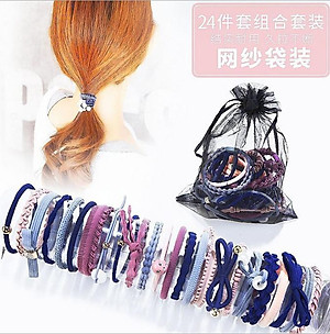 Sét túi 24 dây buộc tóc cao cấp xuất Nhật HD20