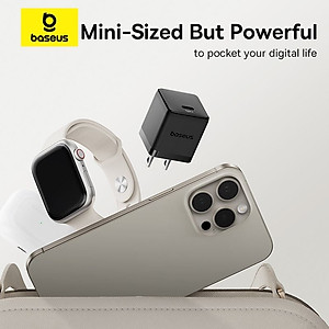 Bộ Cốc sạc và Cáp sạc nhanh Baseus Super Si PD 20W CCCJGCC for iPhone 12 (Hàng chính hãng)