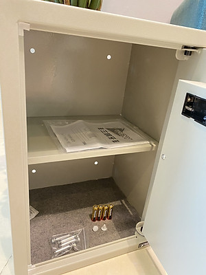 Két sắt điện tử Treny 50EA-DS 17kg có khe phía trước - 3 răng - màu kem