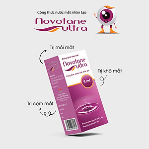 Nước Mắt Nhân Tạo - Novotane Ultra 5ml - Giảm Các Chứng Rát Và Kích Ứng Do Khô Mắt