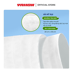 Khăn Giấy Hít Bụi 3D LET-GREEN | Hít Sạch Bụi Mịn, Tóc, Lông Thú Cưng | 20 Miếng/Bao