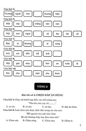 Bộ Đề Luyện Thi Violympic Trạng Nguyên Tiếng Việt Trên Internet Lớp 4