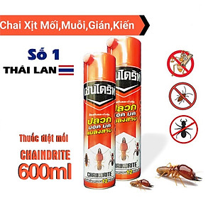 Bình xịt diệt Muỗi/Gián/Kiến/Côn trùng - Chaindrite 600ml