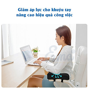 Bộ đệm kê tay ghế văn phòng EMA từ cao su non - thiết kế công thái học ôm trọn cánh tay