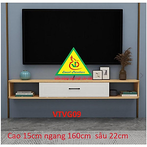 Kệ Ti Vi Treo Tường Trang Trí VTVG09 - Nội Thất Lắp Ráp