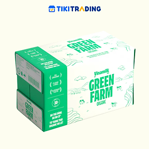 Thùng 12 Hộp Sữa Tươi Tiệt Trùng Vinamilk 100% Organic Không Đường (1lít)