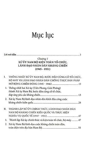 Sách Xứ Ủy Nam Bộ Và Trung Ương Cục Miền Nam (1945 – 1954)