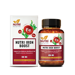 Viên Sắt Hữu Cơ New Zealand Nutri Iron Boost 30 Viên | Giúp Bổ Sung Sắt, Acid Folic Cho Cơ Thể - Nhập Khẩu Chính Hãng