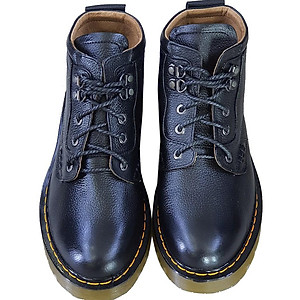 Giày boots nam cao cổ HÀ NAM da bò thật đế đốc tờ cao cấp DT2022