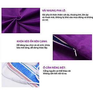 Thảm ngải cứu đông y Trung Hoa 60*150cm sưởi ấm, hỗ trợ điều trị đau mỏi vai gáy xương khớp, Đệm sưởi điện ngải cứu đông y - Hàng chính hãng