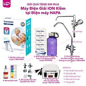 Máy Điện Giải iON Kiềm TRIM ION GRACIA - 5 tấm điện cực Titan, Tạo ra 5 loại nước ion, 800 ppb Trimion Grace - Nhập Khẩu Nhật Bản, Hàng Chính Hãng