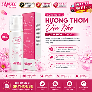 Dung dịch vệ sinh phụ nữ GENTLE FRESH độc quyền DAMODE chai 135ml dung dịch vệ sinh phụ nữ tốt nhất chính hãng Hàn Quốc