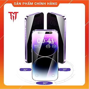Kính cường lực chống nhìn trộm vuốt mượt cho điện thoại Iphone 13 / ip 13 pro / ip 13 pro max - hàng chính hãng