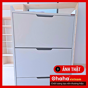 [Kèm Ảnh Thực Tế - Miễn phí vận chuyển & Lắp đặt] Tủ giày thông minh siêu mỏng cao cấp Ohaha - TGCC025