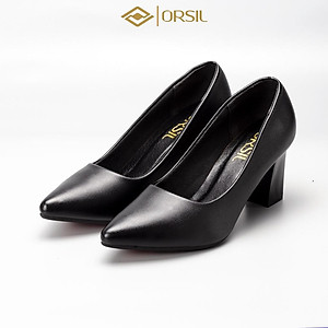 Giày cao gót nữ 7 phân gót vuông cao cấp ORSIL