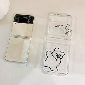 Ốp lưng cho samsung Zflip3 - Zflip4 - Z flip3 - Z flip4 - Z Flip 3 - Z flip 4 ốp 3 trong 1
