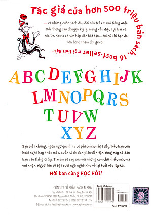Dr. Seuss’s ABC – Bảng Chữ Cái Tiếng Anh Của Dr.Seuss ( Tặng Kèm Bookmark Tuyệt Đẹp )