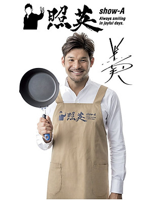 Combo chảo chống dính cao cấp 5 lớp đáy từ Show-A  size 20cm + Vợt lọc thực phẩm inox φ15cm - made in Japan