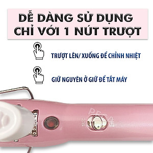 Máy uốn tóc Kemei KM-219 cao cấp điều chỉnh 2 mức nhiệt phù hợp sử dụng mọi tình trạng tóc tạo nhiều kiểu tóc uốn xoăn, uốn lọn sóng, uốn cụp - Hàng chính hãng