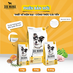 [ 1KG /2.4KG / 5KG ] - Thức ăn hạt cho chó mọi lứa tuổi DOG MANIA PREMIUM