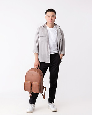 Balo Lata ( Thời trang nam đựng laptop cỡ trung - Balo da BAL48 )