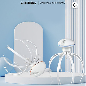 Máy mát xa đầu Half Horse, 8 chân rung sóng âm mát xa 360 độ. Hàng chính hãng