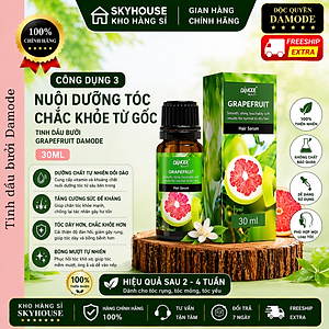 Tinh chất dưỡng tóc thảo dược thiên nhiên chiết xuất bưởi GRAPEFRUIT DAMODE chai 30ml tinh chất mọc tóc chính hãng