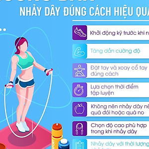 Dây Nhảy Thể Lực Nặng 450g Cho Người Luyện Võ Thuật, Boxing, Muay Thái (Tặng Túi) - Chính Hãng dododios