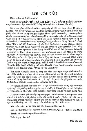 Ngữ Pháp Và Bài Tập Thực Hành Tiếng Anh 9 (Bám Sát SGK I-Learn Smart World) - HA