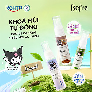 Xịt khử mùi Refre x Kuromi Natural/Whitening Perfume 30ml