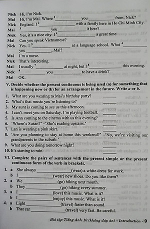 Sách - Bài Tập Tiếng Anh Lớp 10 ( Theo Chương Trình GDPT Mới - Không Đáp Án )