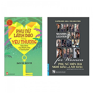 Combo sách làm người phụ nữ hiện đại : Phụ nữ lãnh đạo bằng yêu thương chìa khóa của thành công và hạnh phúc + Think and grow rich for women - Phụ nữ hiện đại nghĩ giàu làm giàu- Tặng kèm bookmark Happy Life