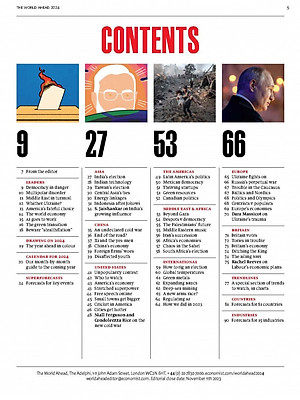 Tạp chí tiếng Anh - The World Ahead 2024 mới nhất - The Economist