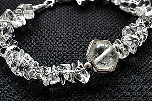 Vòng Tay Phong Thủy Thạch Anh Trắng Thiên Nhiên Mix Bạc 925 Cho Mạng Kim Thủy, Món Qùa Trang Sức  Phong Thủy May Mắn Ý Nghĩa  VK103 