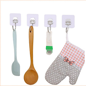 Móc Dán Tường ,Treo Đồ Trong Suốt Siêu Dính, Chịu Lực Tốt