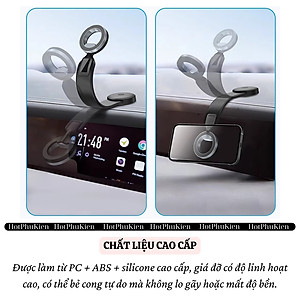 Giá đỡ điện thoại từ tính magnetic N52 cho xe hơi ô tô hiệu WIWU Mago Xoay 360 độ, keo 3M siêu chắc cho iPhone 16 15 14 13 12 Pro Max Plus S23 S24 S24 - Hàng nhập khẩu