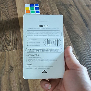 Cho máy Oral B Braun, bộ 4 Đầu Bàn Chải đánh răng điện thay thế MIHOCO EB28-P New Sensitive, làm sạch răng, cho nướu nhạy cảm, BỊ VIÊM