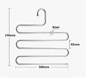 Combo 3 móc 5 tầng Nhà của Mẹ chuyên dùng treo quần và khăn, chất liệu sắt sơn chống gỉ- màu sắc giao ngẫu nhiên