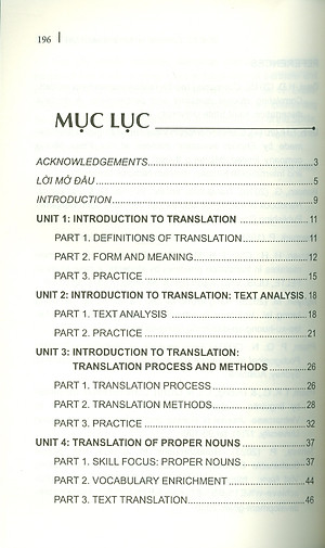 Translation 1 - Trường Đại học Ngoại Thương ; TS. Nguyễn Thị Dung Huệ chủ biên, ThS. Nguyễn Phương Linh, ThS. Lê Khánh Minh, ThS. Nguyễn Thị Lan Anh