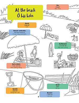 Sách Hello English! - Xin Chào Tiếng Anh! - Tô Màu Cùng Tiếng Anh