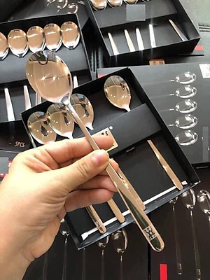 SET 5 MUỖNG INOX HÀNG NỘI ĐỊA ĐỨC CÓ HỘP ĐỰNG ĐI KÈM SANG TRỌNG