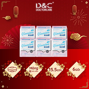 Combo 6 Băng vệ sinh hàng ngày Glamiss Cool BVS thảo dược 16cm siêu mát siêu khô thoáng