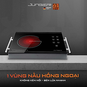 Bếp đơn hồng ngoại Junger ASC-86 2000W Không kén nồi Hàng Chính Hãng Bảo Hành 12 Tháng